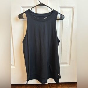 Black Sleeveless Workout Women's Top